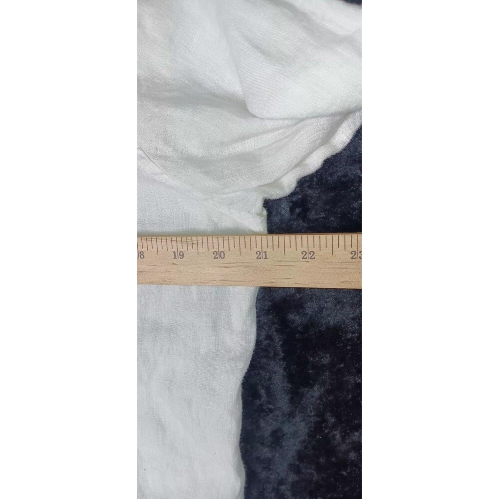 Sigrid Olson 100% Linen Button Down Tunic L White Coastal Grandma Quiet Luxury - Picture 9 of 13